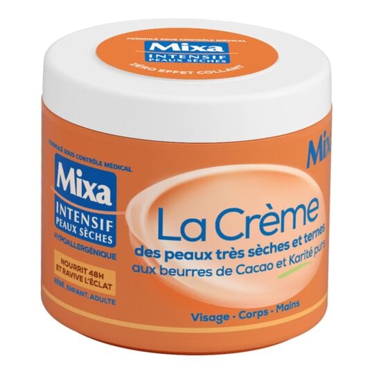 MIXA | Crème Corps Peaux Très Sèches Et Ternes, le pot de 400ml