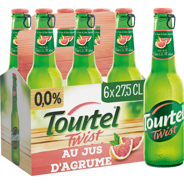 TOURTEL TWIST | Bière sans alcool au jus d'agrumes, le pack de 6x27.5cl