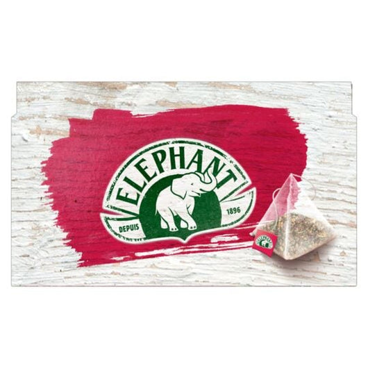 ÉLÉPHANT | Infusions fruits rouges, la boite de 20 sachets 36g