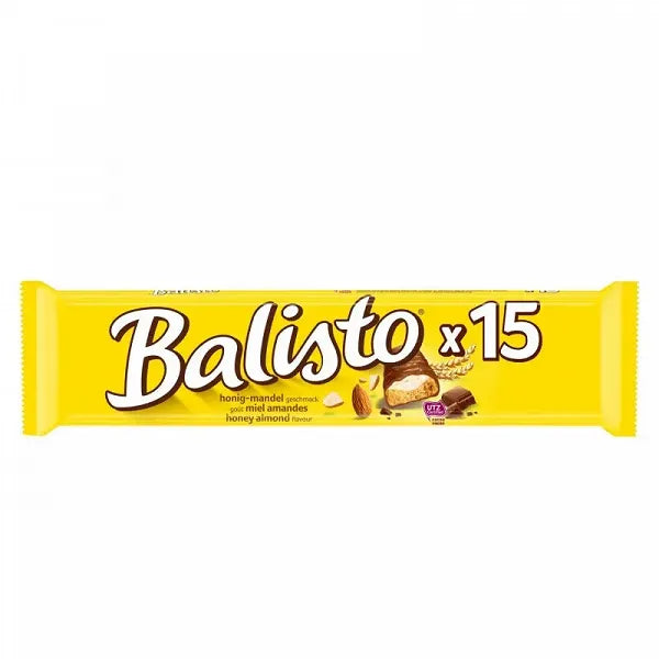BALISTO | Barres chocolatées au lait et miel amandes x15, le paquet de  277.5g
