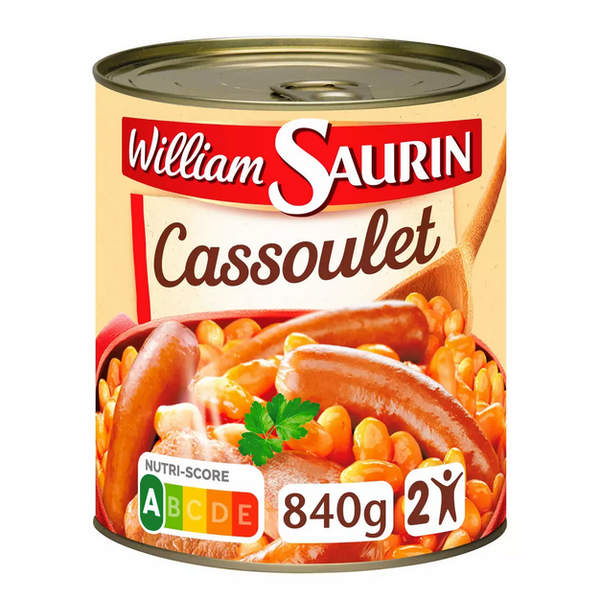 WILLIAM SAURIN | Cassoulet mitonné la boite de 840g
