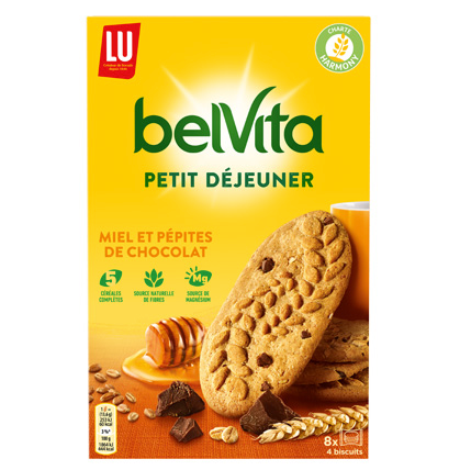 LU | Belvita biscuits petit déjeuner au miel et aux pépites de chocolat Original 400g