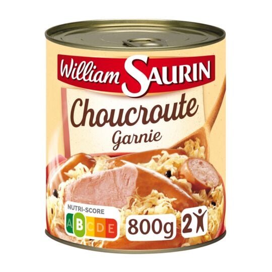 WILLIAM SAURIN | Choucroute garnie, la boite de 800g