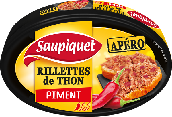 Saupiquet | Rillettes de Thon piments, la boite de 115g