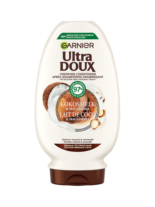 GARNIER  Après-Shampooing Ultra doux lait de coco macadamia 200ml