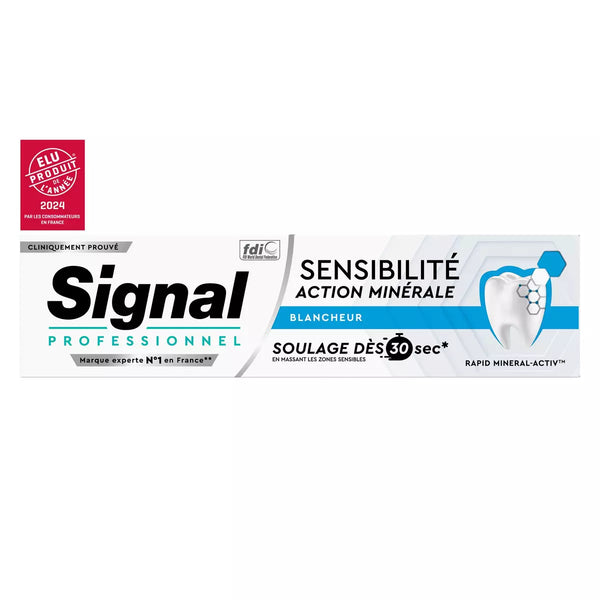 SIGNAL PROFESSIONNEL | Dentifrice sensibilité action minérale blancheur, le tube de 75ml