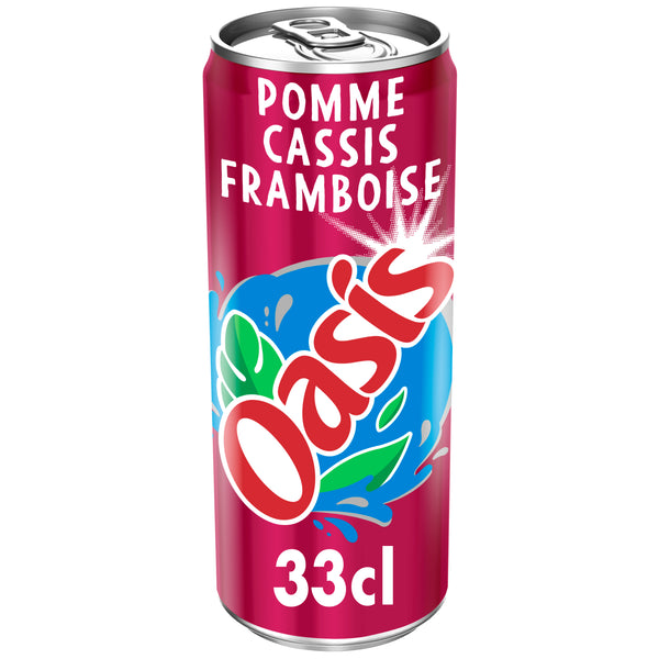 OASIS | Boisson saveur pomme cassis framboise, la canette de 33cl