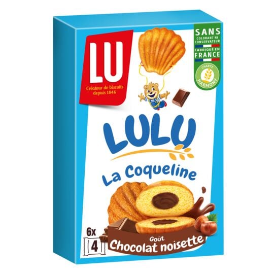 LU | LULU la coqueline gâteau fourré chocolat noisette sachets fraîcheur 165g