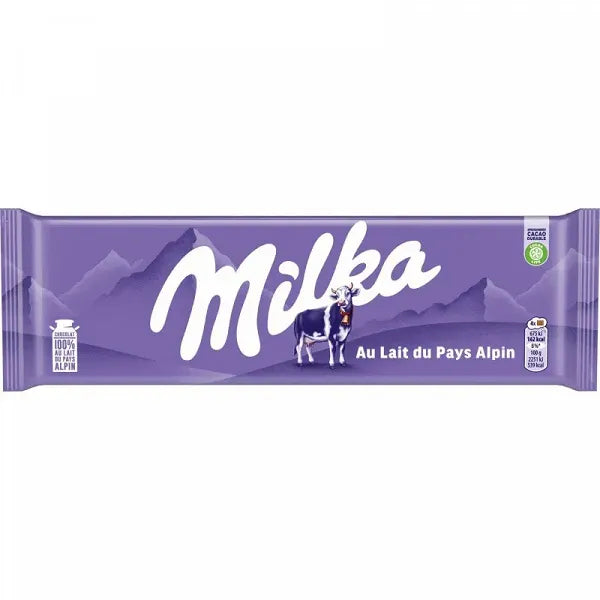 MILKA | Tablette de chocolat au lait du pays alpin 100g