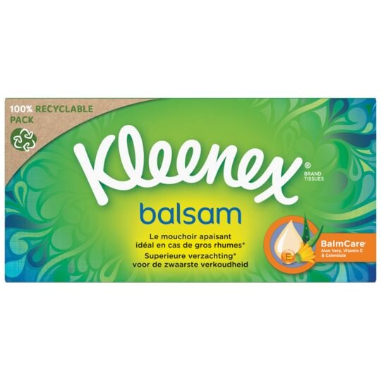 KLEENEX | Mouchoirs Soins Balsam la boîte de 64