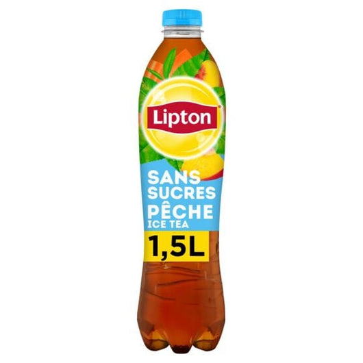 LIPTON | Thé glacé saveur pêches SANS SUCRES 1.5L