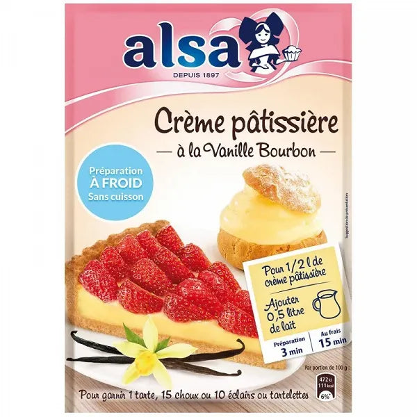 ALSA | Préparation à froid pour  crème pâtissière à la vanille bourbon  125g