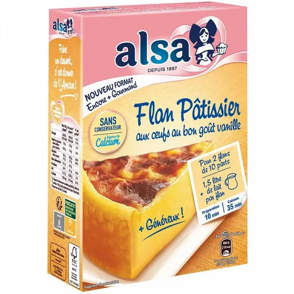 ALSA | Préparation gâteau flan pâtissier à la vanille 740g