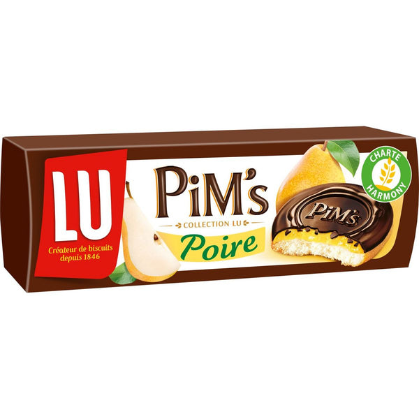 LU  Biscuits génoises nappées à la poire et au chocolat Pim's 150gr