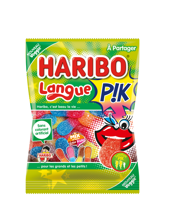 HARIBO | Langue PIK Bonbons acidulés sachet 180g