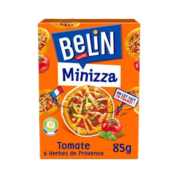 BELIN |  Biscuits apéritifs crackers à la tomate et aux herbes de Provence Minizza 85g