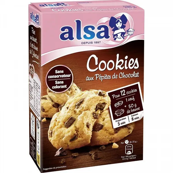 ALSA | Préparation pour cookies aux pépites de chocolat 240g