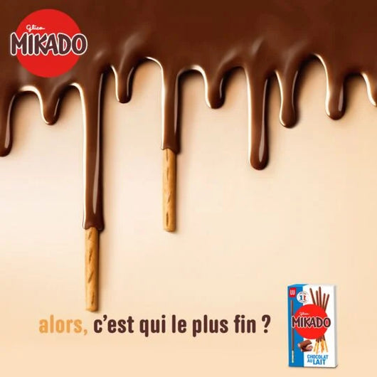 LU  MIKADO Bâtonnets biscuités nappés de chocolat au lait 90g – O